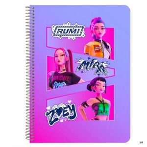 Caderno K-POP A5 Quadriculado Capa Rija ref. 542660065