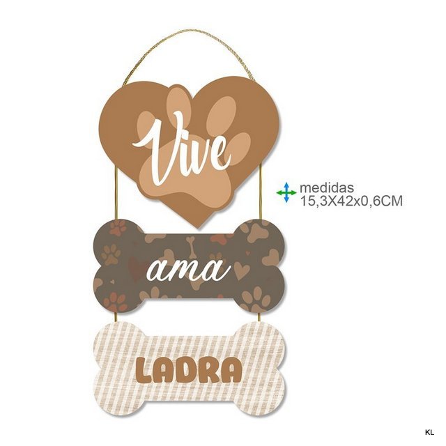 Placa de Parede MDF 15x42cms ref. BD79259