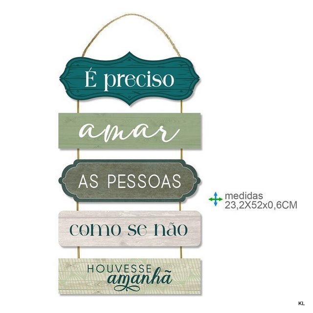 Placa de Parede MDF 23x52cms ref. BD79274
