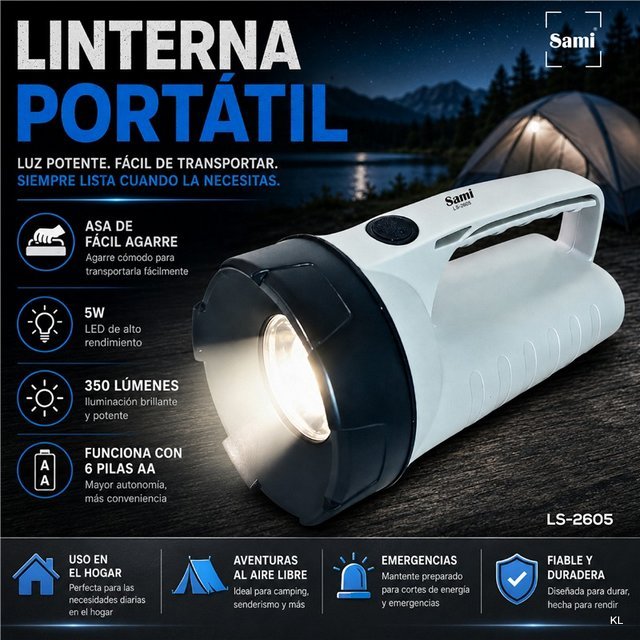 Lanterna LED com Asa ref. LS2605