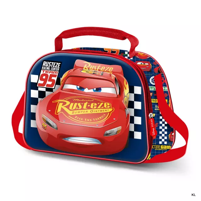 Lancheira Cars Faisca térmica 3D–26x20x10cms ref.09644