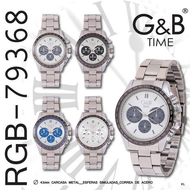 Relógio de Homem Bracelete Metal ref.RGB79368