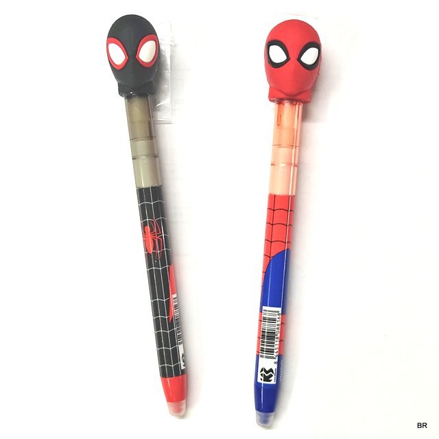 Pack de 2 Uni. Esferográficas Homem Aranha tinta magica (apagável) ref.08816