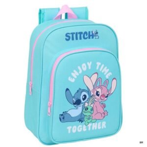 Mochila Stitch Pre Escolar 34x27cms ref.642531185--Adaptável ao Carrinho