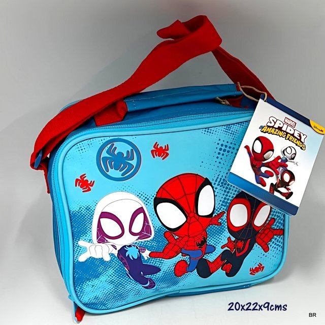 Lancheira Homem Aranha térmica 20x22x9cms ref.SPYD6212