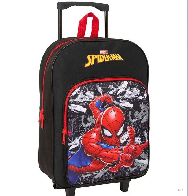 Mochila Escolar Homem Aranha com rodas 44x31cms ref.642544021