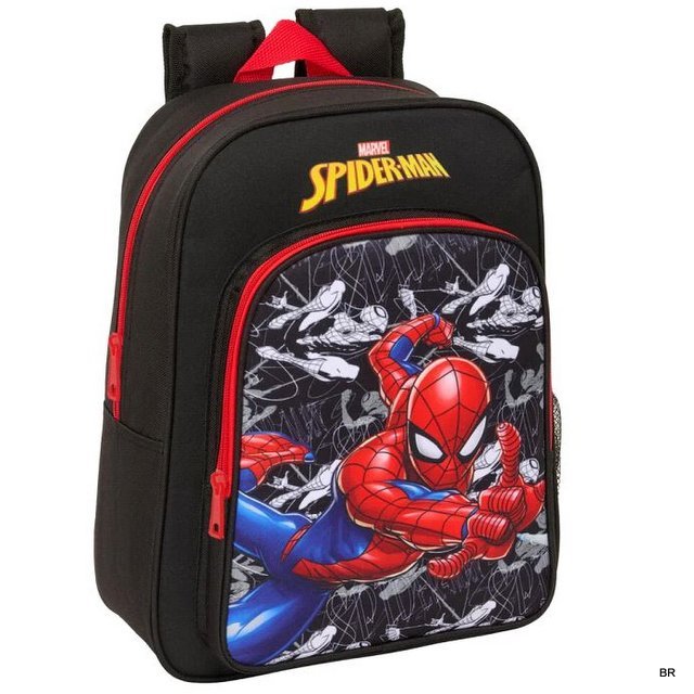 Mochila Homem Aranha Pre Escolar 34x27cms ref.642544185 --Adaptável ao Carrinho