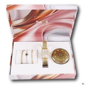 Conjunto Relógio Senhora c/Vela e Pulseiras ref.RSM43895-4