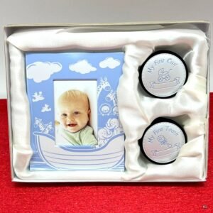 Set Moldura Criança 6x8cms +2 Caixas Azul ref.21236