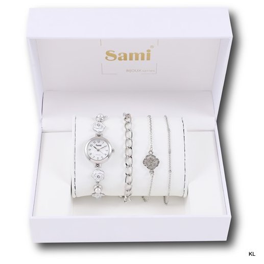 Conjunto de Relógio Senhora com Pulseiras ref. RSM43891-3