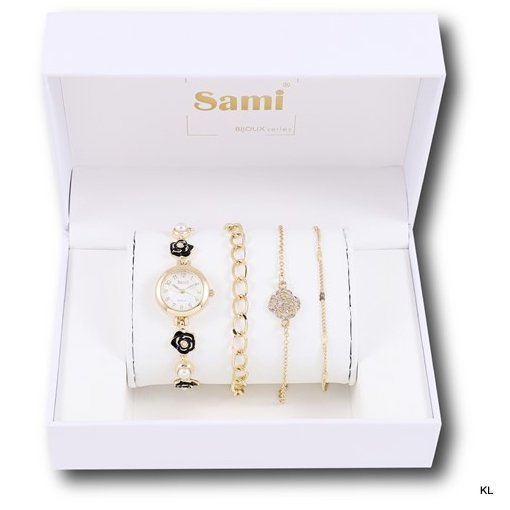 Conjunto de Relógio Senhora com Pulseiras ref. RSM43891-5