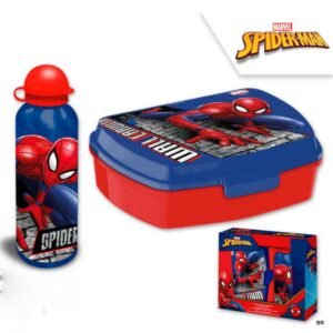 Conjunto Sandwicheira+Cantil Alumin.Homem Aranha 500ML Ref. SP50006