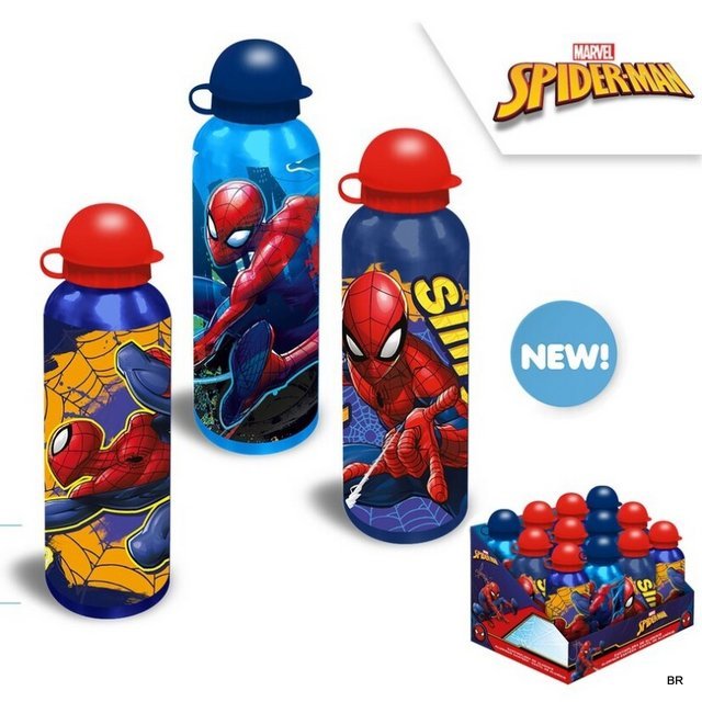 Pack de 3 Cantil Homem Aranha Alumínio 500ml ref.SP50072