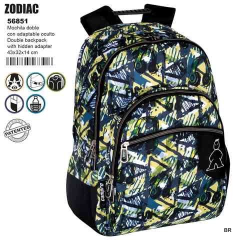 Mochila Escolar Campro 43x32x23cms ref.56851