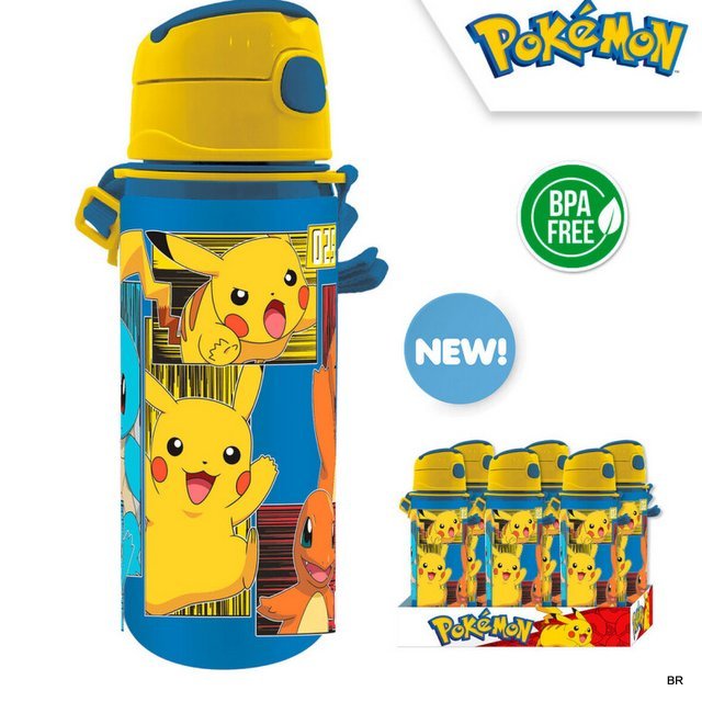 Cantil c/Palhinha Aluminio 600ML Pokemon ref.PK00033
