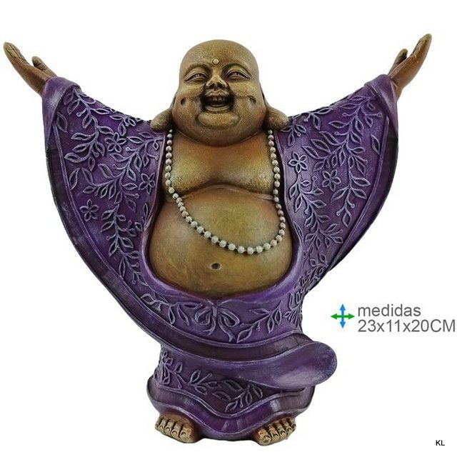 Buda Fortuna em Resina 23x11x20cms ref.BR79467