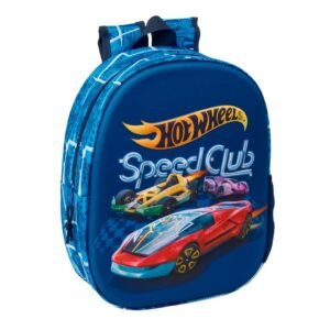 Mochila Hot Wheels Pre Escolar 3D 33x27x11cms ref. 622678890