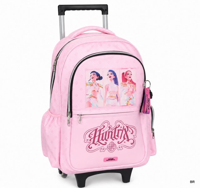 Mochila K-POP Escolar C/rodas 46cms ref.364-01074