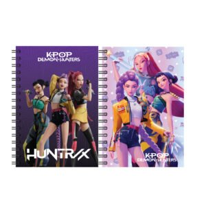 Pack de 2 Cadernos K-POP ( B5) Argolas Pautado (17,6x25cms) ref. 364-02402