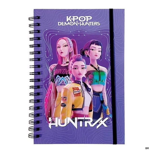 Bloco A5 Pautado K-POP C/Elastico ref.364-02910