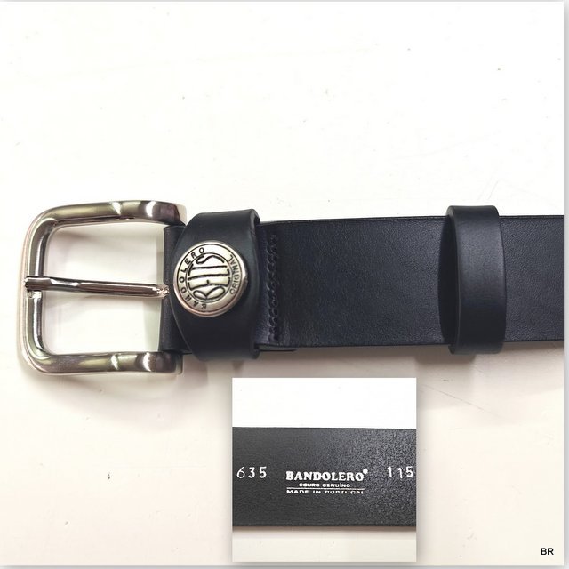 Cinto em Pele Bandolero 40 MM Ref.639-Feito em Portugal