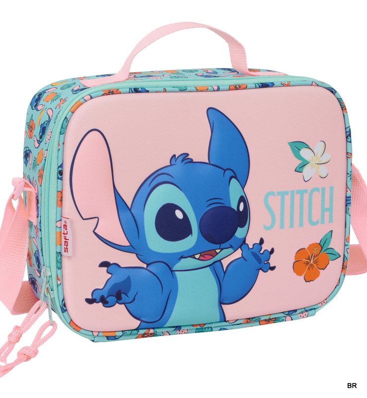 Lancheira Stitch térmica 3D 26x22cms ref. 822668041