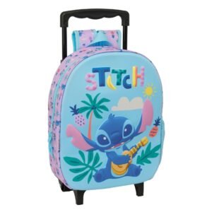 Mochila Stitch c/Rodas Pre Escolar 3D 33x26cms ref.622669031