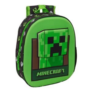 Mochila Minecraft Pre Escolar 3D 33x27x11cms ref. 622619890