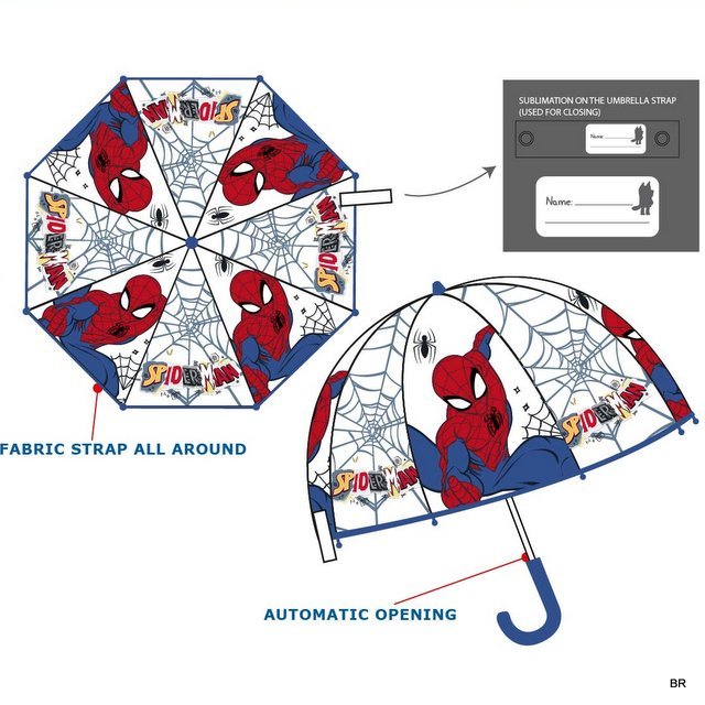 Pack de 2 Chapéu de Chuva Homem Aranha 46cms ref. HY83063