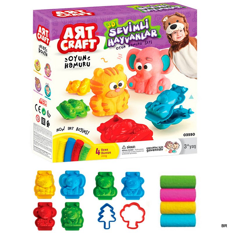 Kit Art Kraft Plasticina 200Gr ref.03550