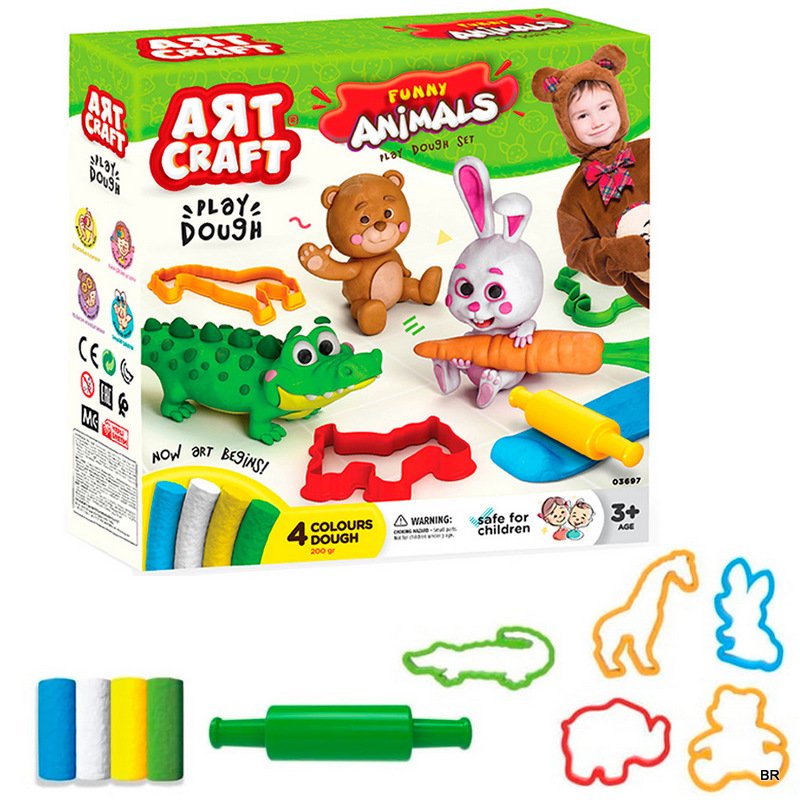 Kit Art Kraft Plasticina 200Gr ref.03697