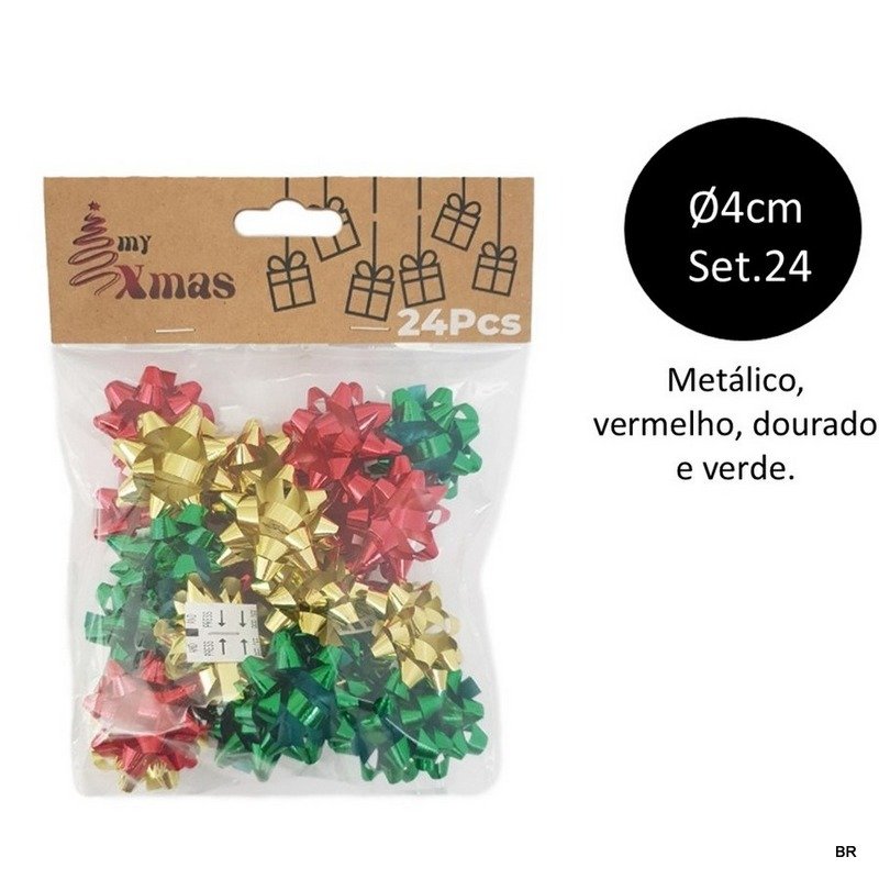 Laços de Natal 4cms (24 Unidades) ref.25154