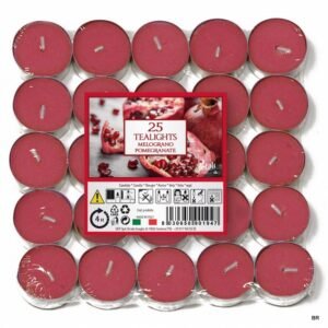 Vela TeaLight 25 Unidades Romã ref.25714