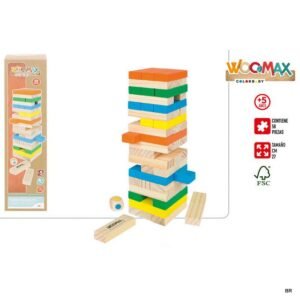 Brinquedo Madeira Blocos Jenga ref.43620
