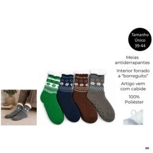 Pack de 4 Pares Meias de Dormir (tam. 39-44) ref.24785
