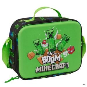 Lancheira Minecraft térmica 3D 26x22cms ref. 822618041