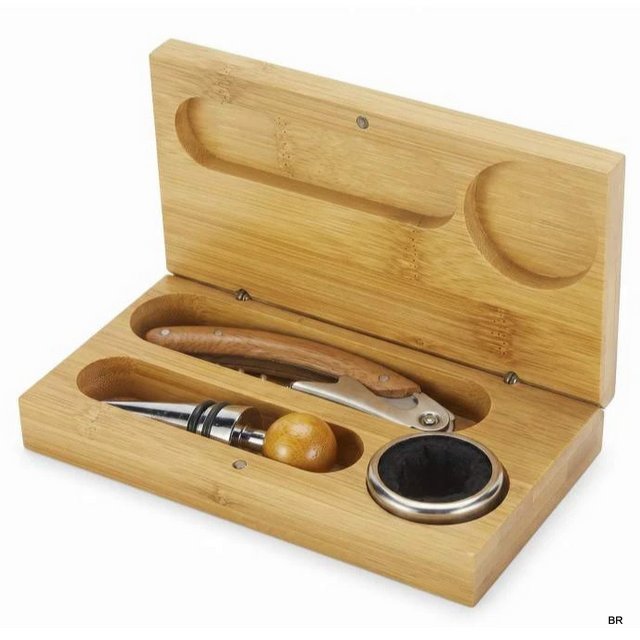 Conjunto de Acessórios Vinho Inox 16x9cms ref. RC232482