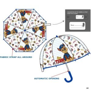Pack de 2 Chapéu de Chuva Patrulha Pata 46cms ref. HY83059