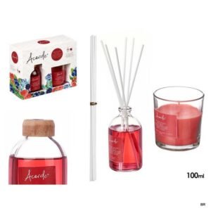 Conjunto Ambientador 100ML + Vela Frutos Vermelhos ref.71214