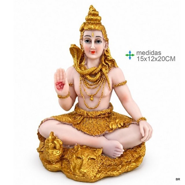 Figura Deus Shiva Resina 15x12x20cms ref.DR79522