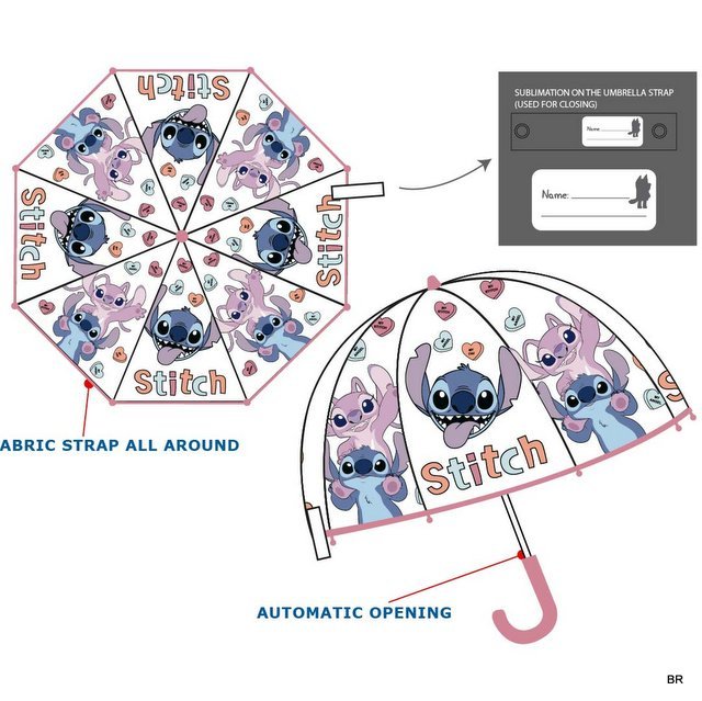 Pack de 2 Chapéu de Chuva Stitch 46cms ref. HY83057