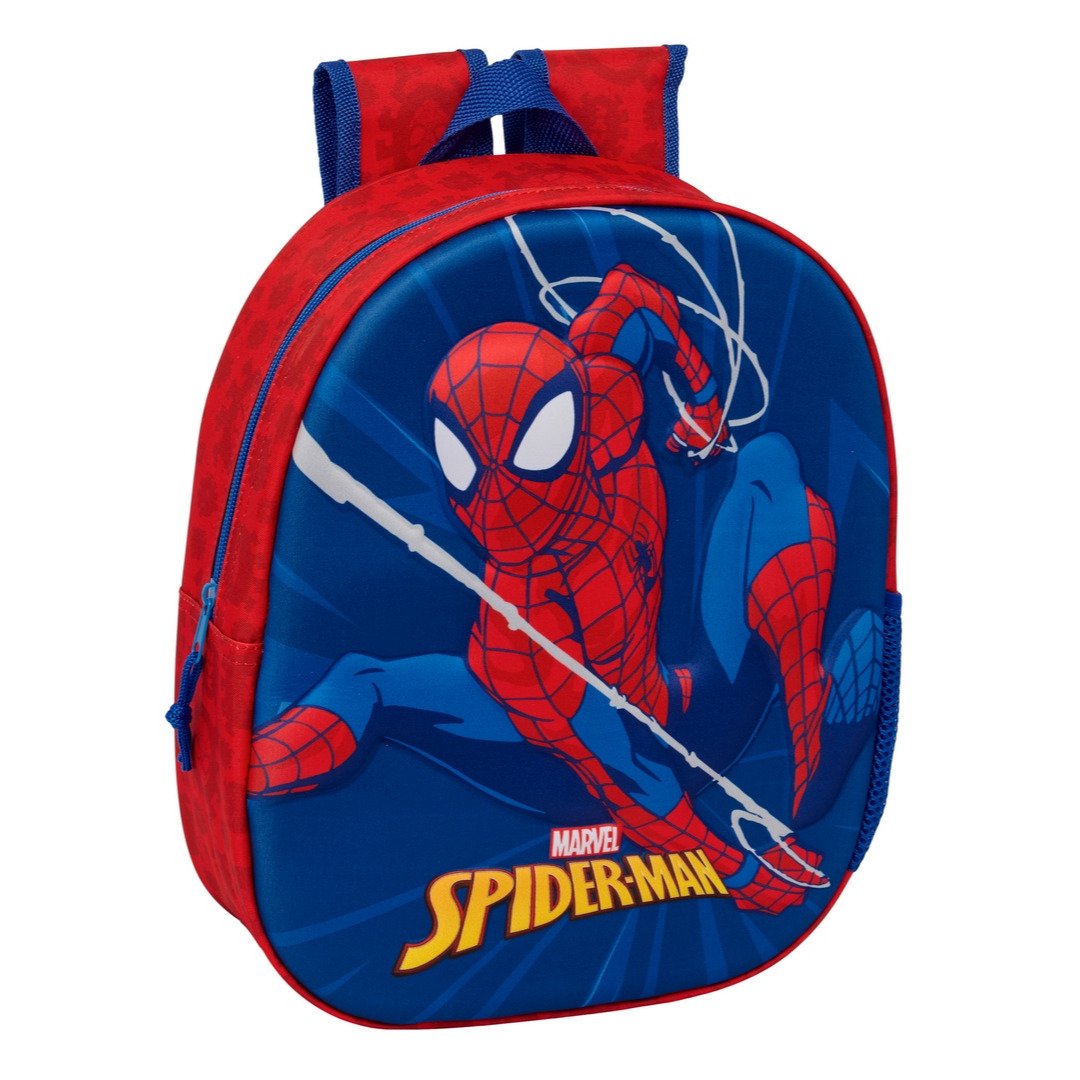 Mochila Homem Aranha Pre Escolar 3D 33x27x11cms ref. 622601890