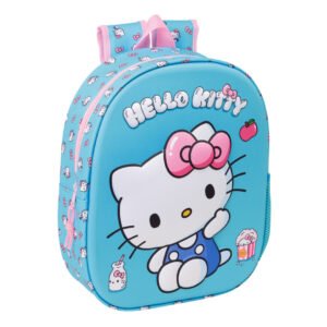Mochila Hello Kitty Pre Escolar 3D 33x27x11cms ref. 622602890