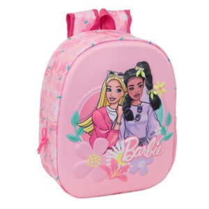 Mochila Barbie Pre Escolar 3D 33x27x11cms ref. 622605890