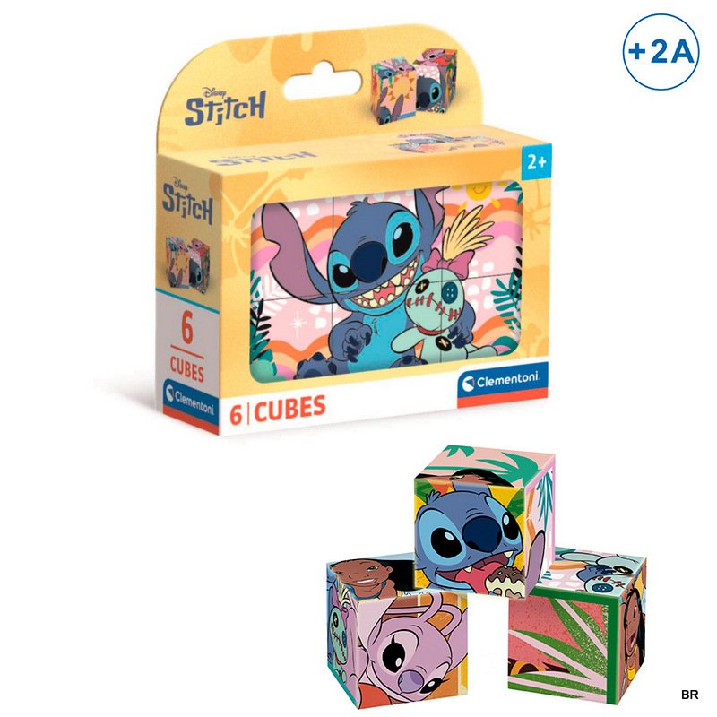 Puzzle 6 Cubos Stitch (+2 anos) 13x9cms ref. CE40905