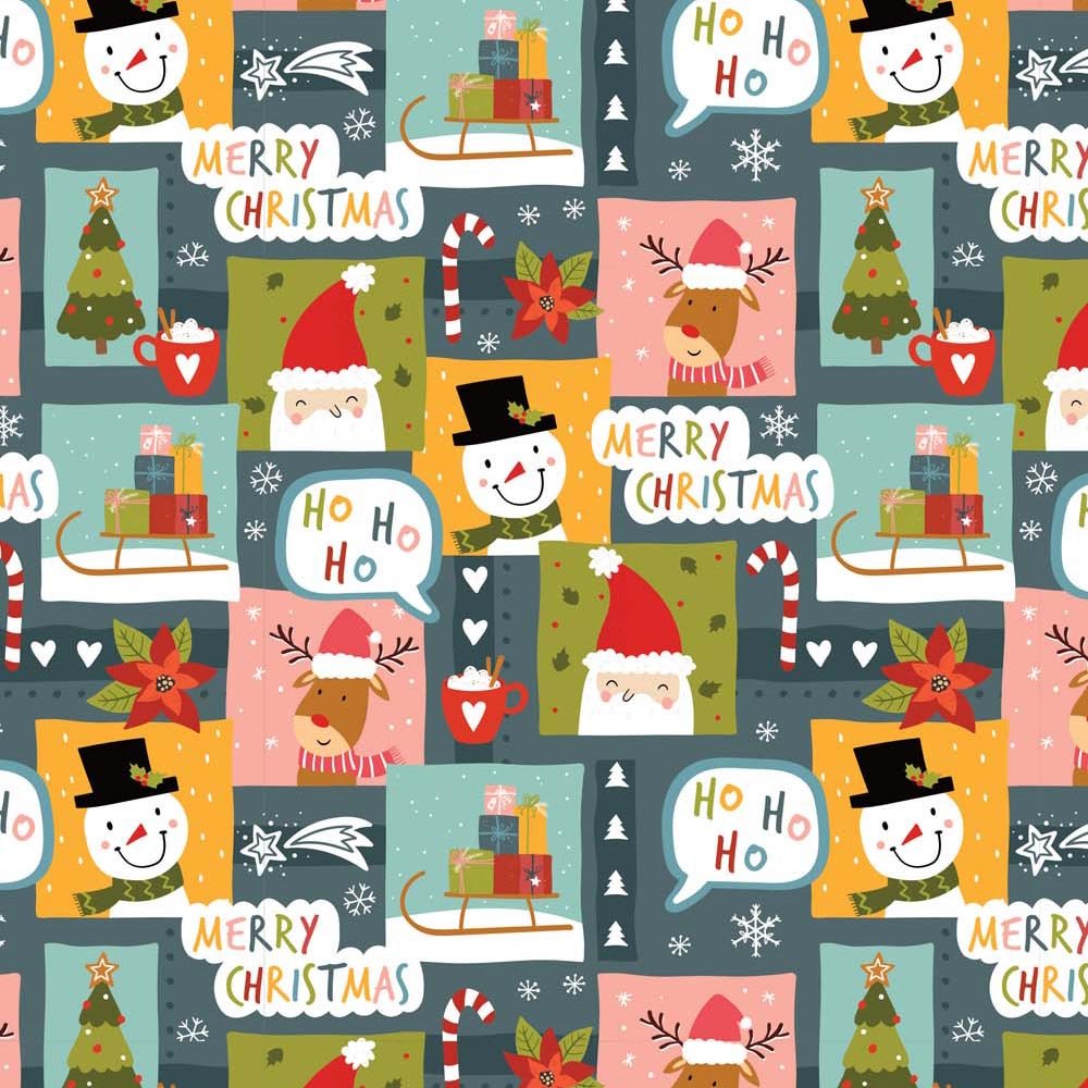 25 Folhas Papel Embrulho Natal 70x100 cms ref. N229