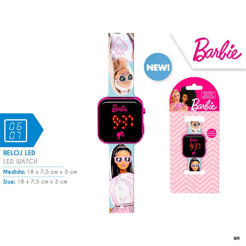 Relogio Barbie LED ref. BB00033