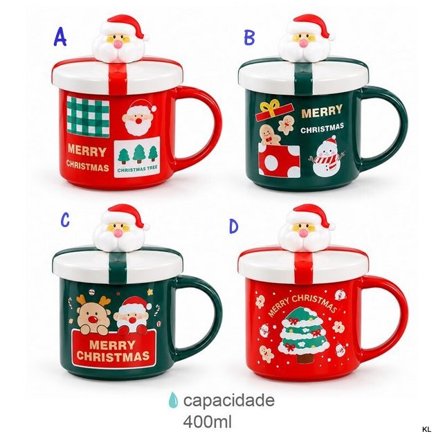 Caneca Natal Cerâmica 400ML ref.CN79626