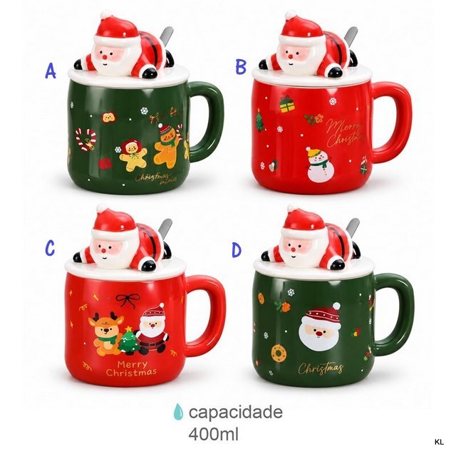 Caneca Natal Cerâmica 400ML ref.CN79628