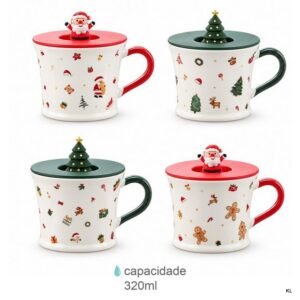 Caneca Natal Cerâmica 320ML ref.CN79629
